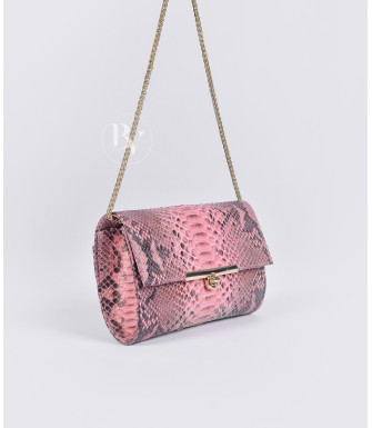 Sanura Genuine Python leather clutch in pink + 40 colors 