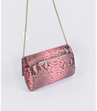 Sanura Genuine Python leather clutch in pink + 40 colors 