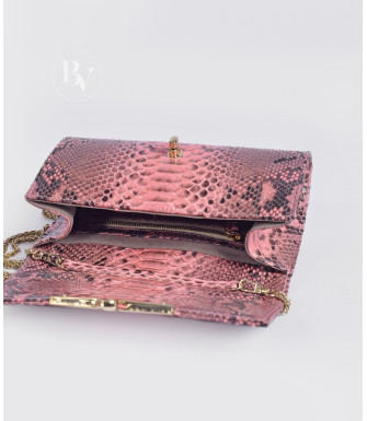 Sanura Genuine Python leather clutch in pink + 40 colors 