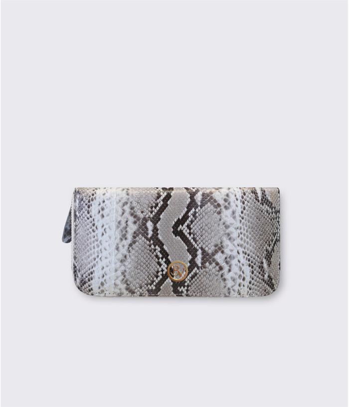 Werner Genuine python leather wallet in natural2