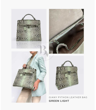 Giany  Genuine python leather bag + 40 colors