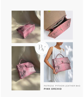 Patrizia Genuine Python leather bag in pink + 40 colors