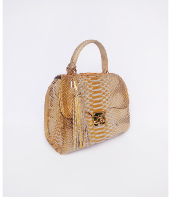 Ashley Genuine python leather bag in multicolor3 + 40 colors