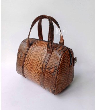 Barbara Genuine python leather bag in natural color + 40 colors