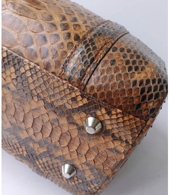 Barbara Genuine python leather bag in natural color + 40 colors