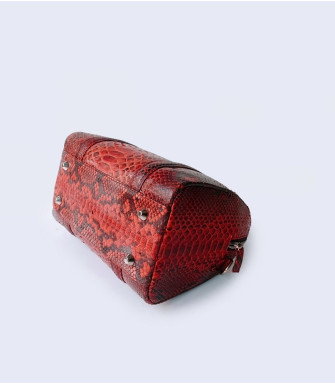 Barbara Genuine python leather bag in red royal + 40 colors