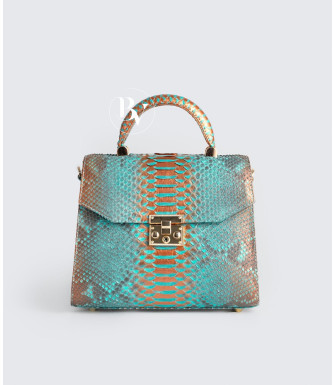 Beata Genuine python leather bag in multicolor + 40 colors