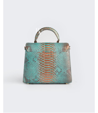 Beata Genuine python leather bag in multicolor + 40 colors