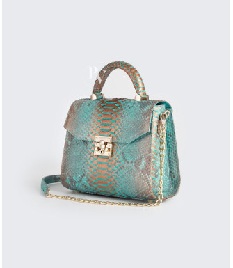 Beata Genuine python leather bag in multicolor + 40 colors