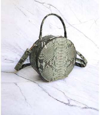 Carry2 Genuine python leather bag in green + 40 colors