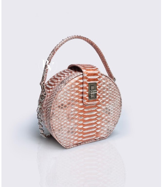 Carry1 Genuine python leather bag in rose gold + 40 colors