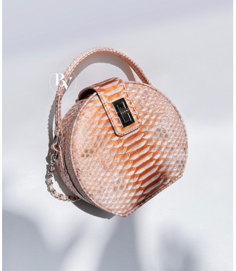 Carry1 Genuine python leather bag in rose gold + 40 colors