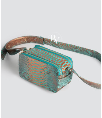 Chia Genuine python leather bag in multicolor5