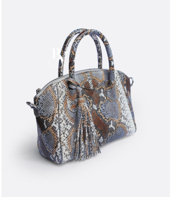 Clarissa Genuine python leather bag in multicolor + 40 colors