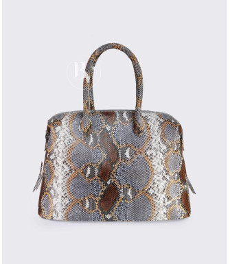 Dore Genuine Python leather tote bag in natural color + 30 colors