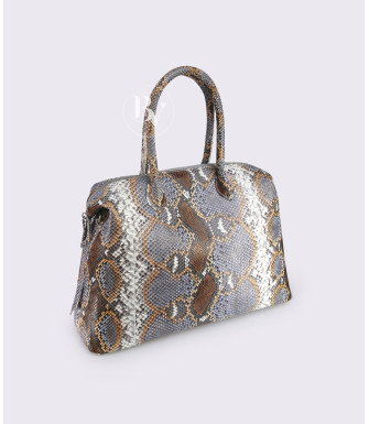 Dore Genuine Python leather tote bag in multicolor3 + 30 colors