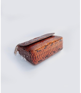 Helena Genuine python leather bag  in brown + 40 colors