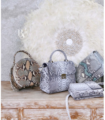 Helena Genuine python leather bag  + 40 colors