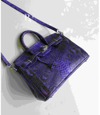 Jadi Genuine python leather bag in purple + 40 colors