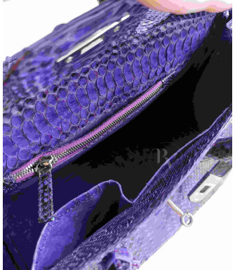 Jadi Genuine python leather bag in purple + 40 colors