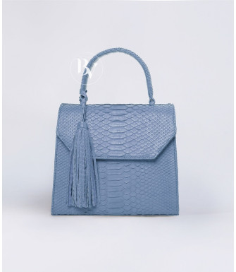 Kiama Genuine python leather bag in blue navi + 40 colors