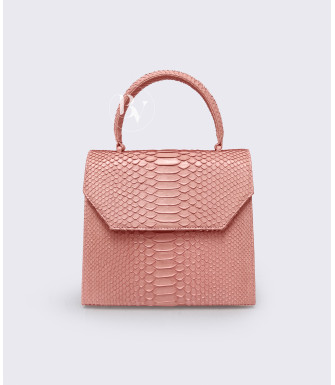 Kiama Genuine python leather bag in pink dusty + 40 colors