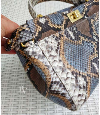 Matie Genuine Python leather bag in multicolor4 + 40 colors