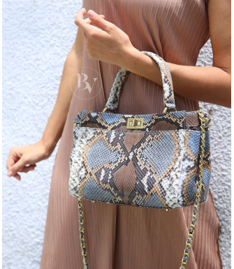 Matie Genuine Python leather bag in natural color + 40 colors