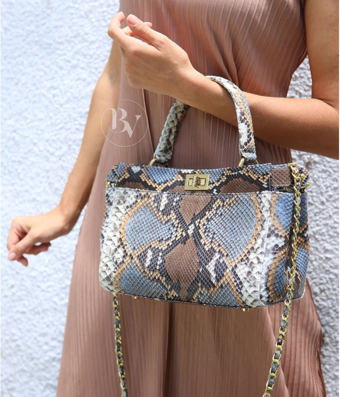 Matie Genuine Python leather bag in multicolor3 + 40 colors