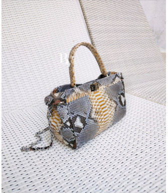 Matie Genuine Python leather bag in natural color + 40 colors