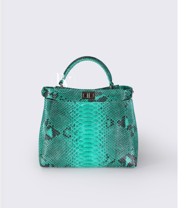 Moral Genuine Python leather bag in green + 40 colors