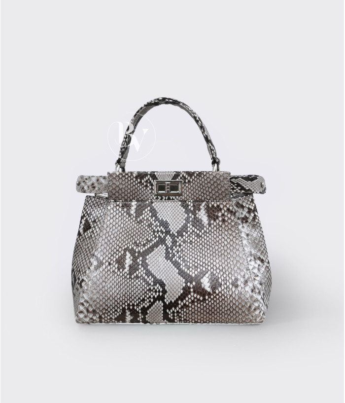 Moral Genuine Python leather bag in natural color + 40 colors