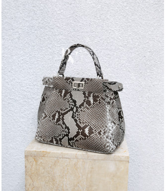 Moral Genuine Python leather bag in natural color + 40 colors