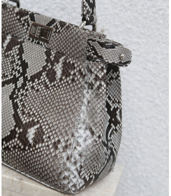 Moral Genuine Python leather bag in natural color + 40 colors