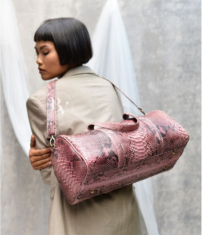  Paris Genuine Python leather bag in pink + 40 colors