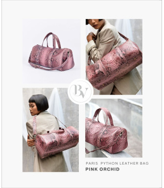  Paris Genuine Python leather bag in pink + 40 colors