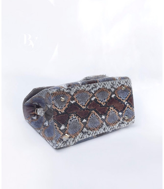 Patrizia Genuine python leather bag in grey + 40 colors