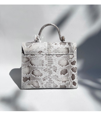 Patrizia Genuine python leather bag in grey + 40 colors