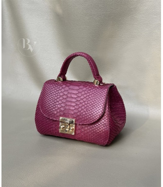 Pesha Genuine Python leather bag  in red + 40 colors