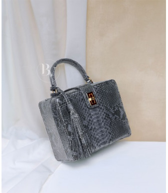 Richet Genuine python leather bag  in grey + 40 colors