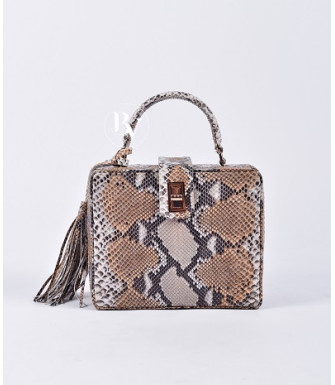 Richet Genuine python leather bag  in grey + 40 colors