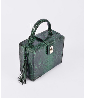 Richet Genuine python leather bag  in blue + 40 colors