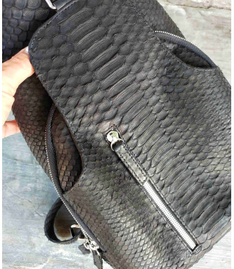 Ricket Genuine Python leather unisex bag 