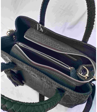 Siena Genuine Python leather bag in black + 40 colors