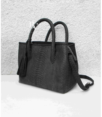 Siena Genuine Python leather bag in black + 40 colors