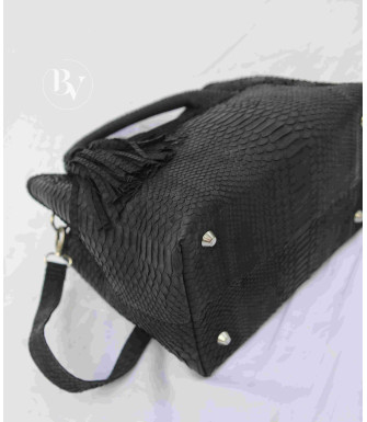 Siena Genuine Python leather bag in black + 40 colors