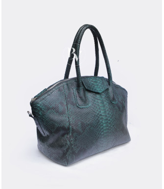 Tagi Genuine Python leather tote bag in green + 40 colors