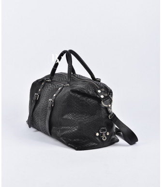 Tokio Genuine Python leather bag in black + 20 colors