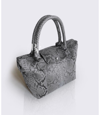 Tove Genuine Python leather bag in grey + 40 colors