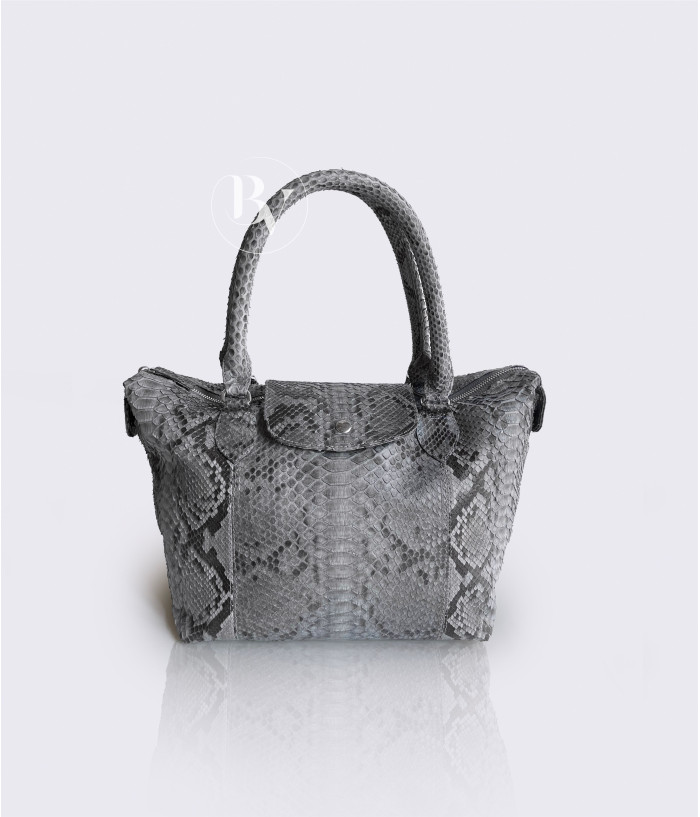 Tove Genuine Python leather bag in grey + 40 colors